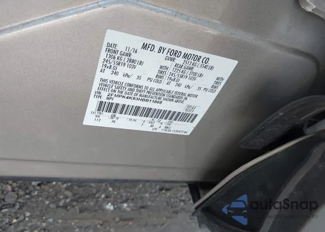 2017 Ford Edge Titanium from USA, damaged, VIN 2FMPK4K93HBB11868
